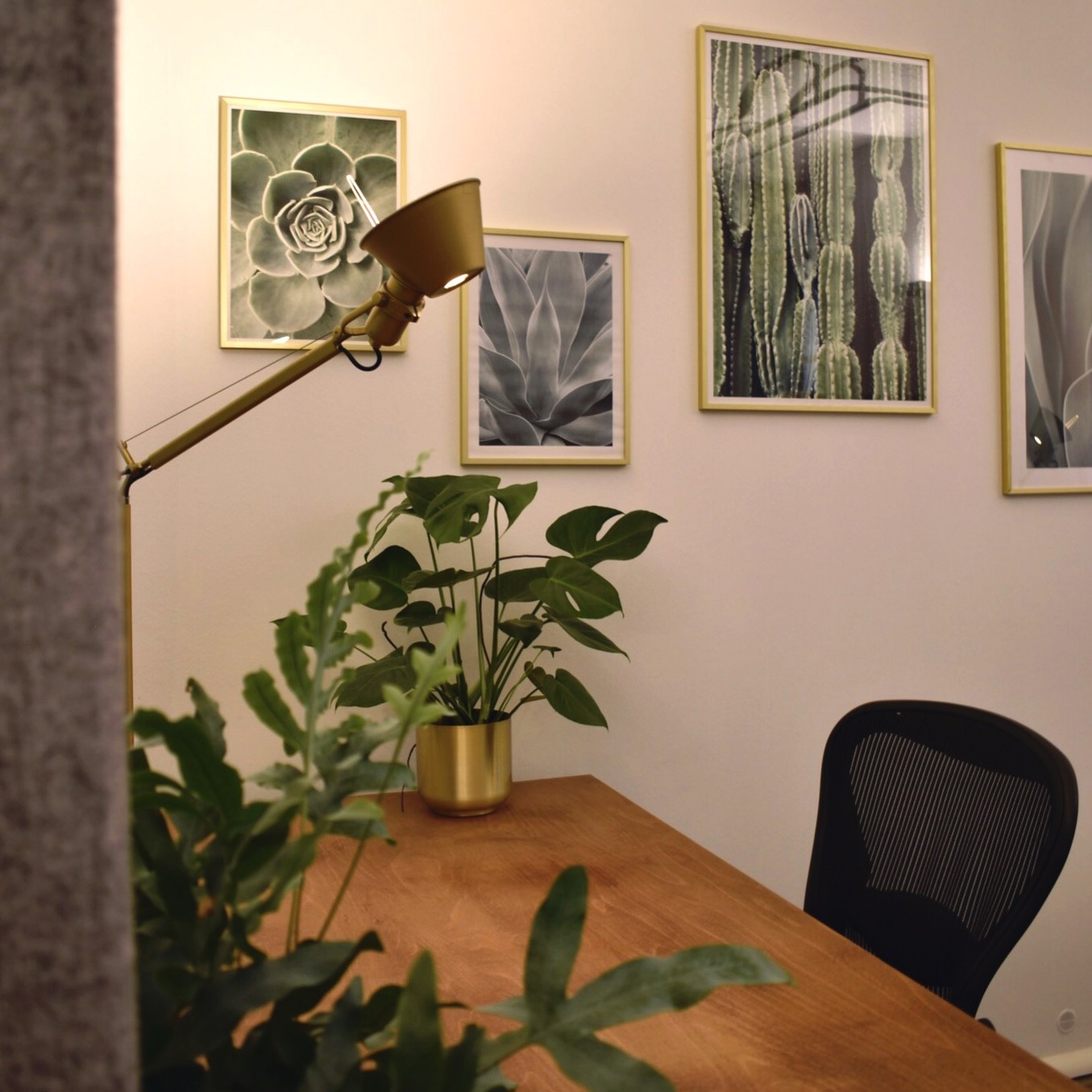 green private office
